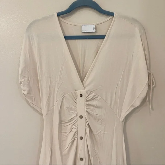 ASOS Design Cream Midi Dress - Picture 3 of 5